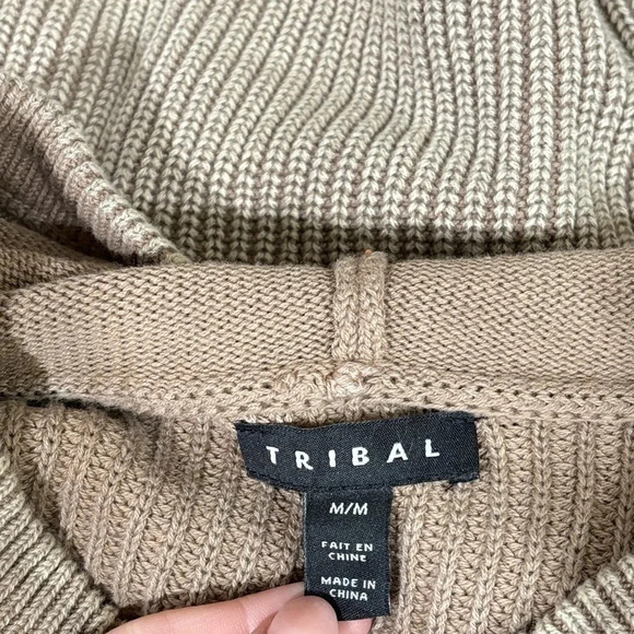 Tribal Knit Hooded Sweater - Picture 3 of 5